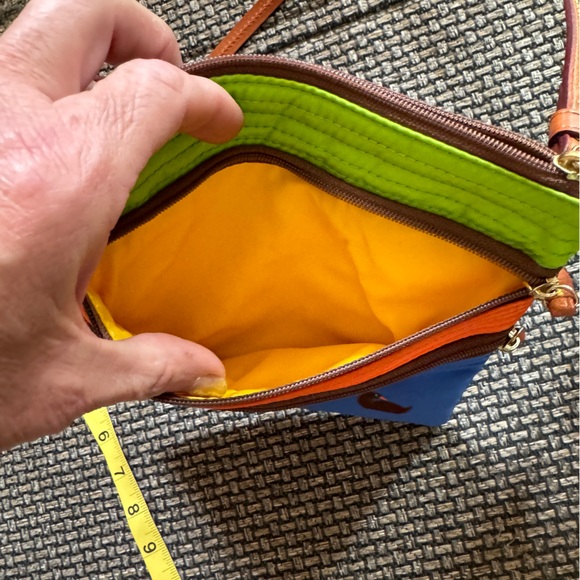 NEW🔥Dooney & Bourke SUMMER North/South😎Crossbody Travel Bag💙🧡💚 Must SEE👀🔥 - Picture 5 of 10